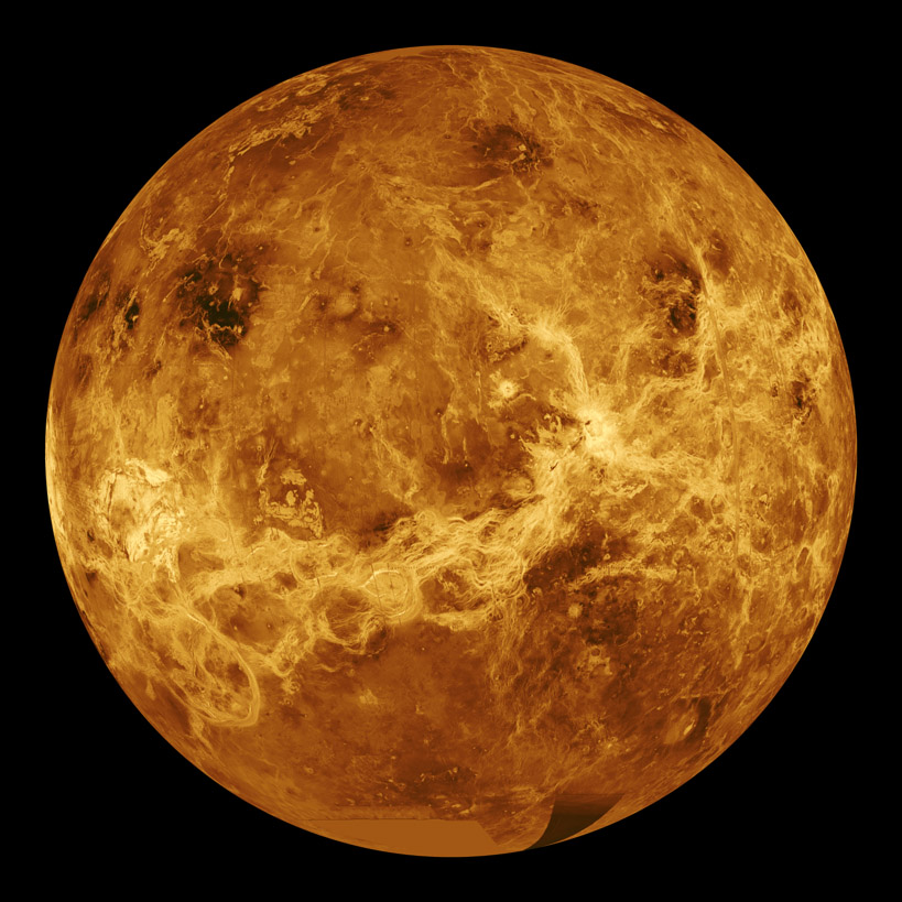 venus radar image Nasa