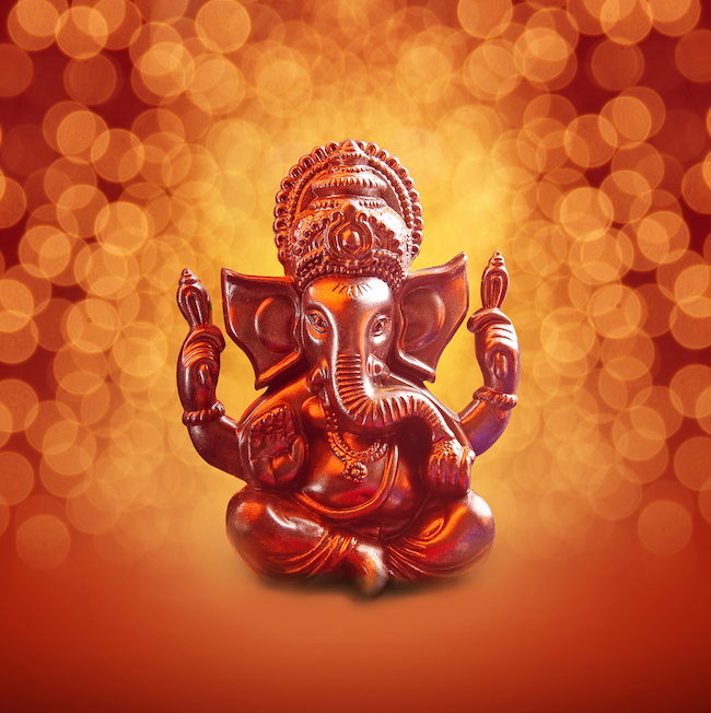Lord Ganesha with Blured bokhe background 