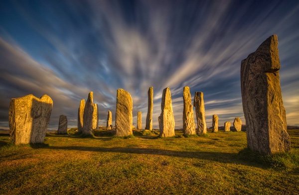 Callanish stones in sun