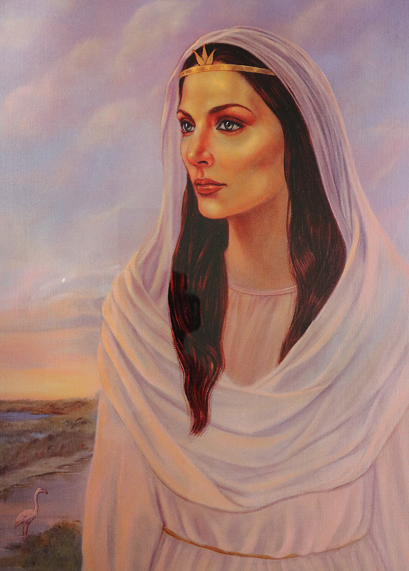 Lady Sarah painting