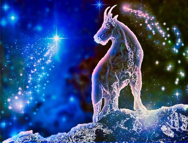 Capricorn Goat with Stars