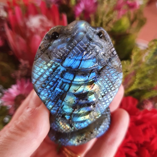 Labradorite Crystal Cobra