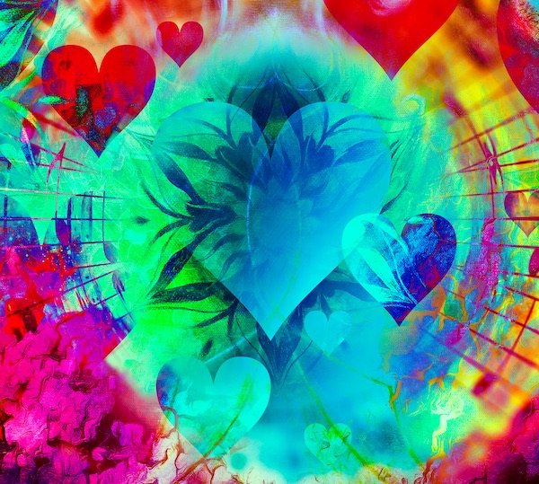 Colourful Heart Abstract