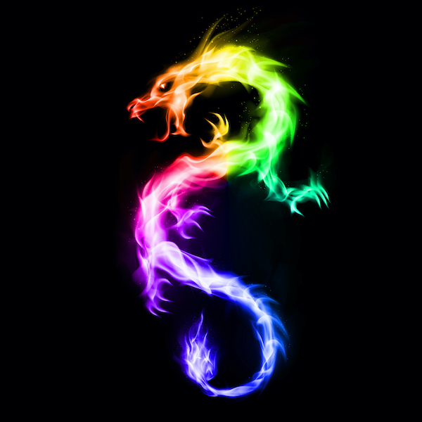 Rainbow dragon